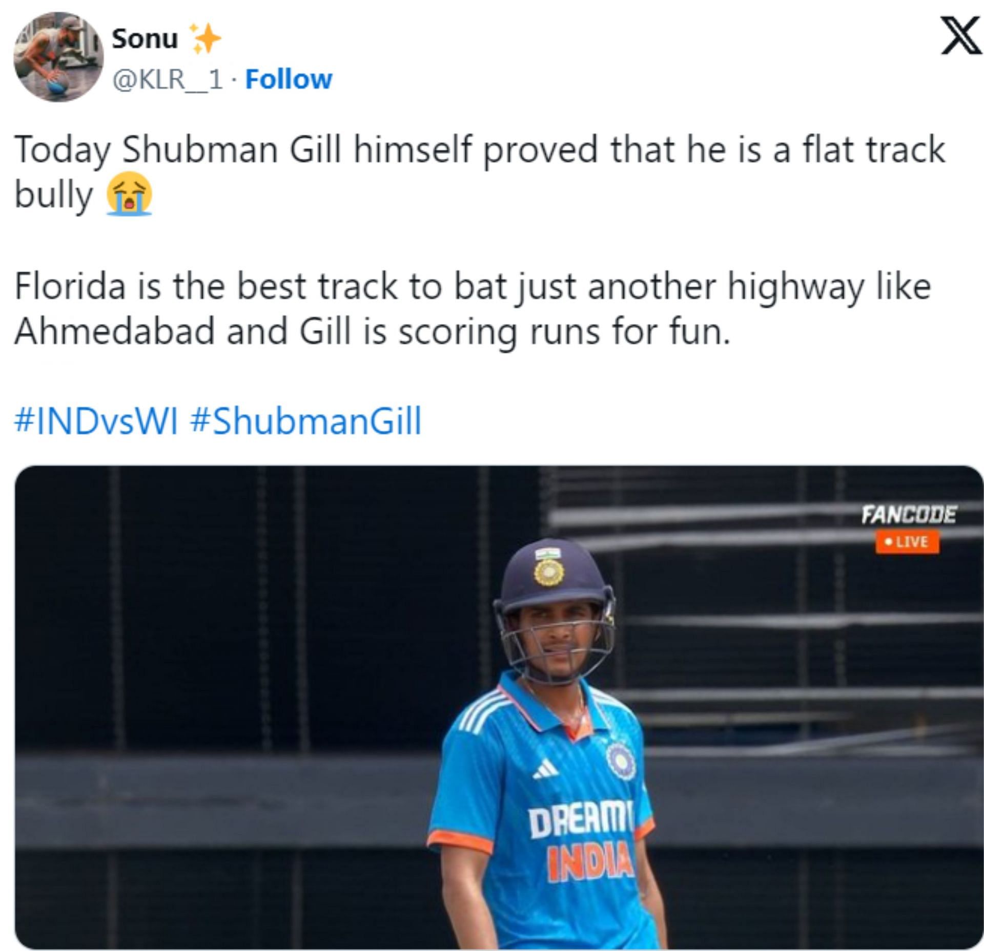 A Fan's reaction after watching the 4th T20I India vs West Indies.